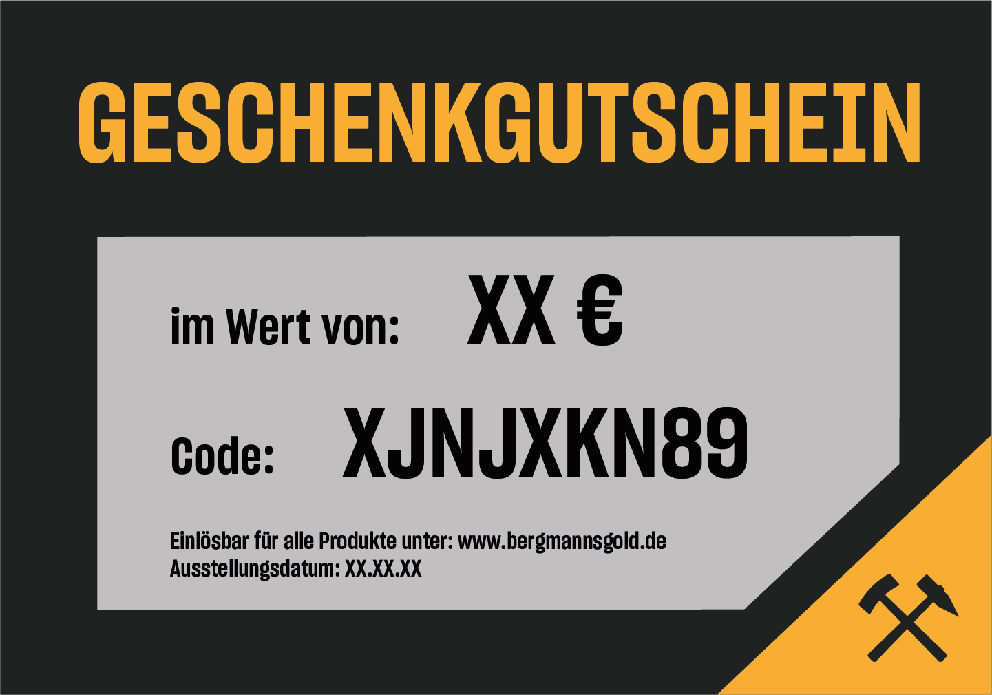 BERGMANNSGOLD Geschenkgutschein