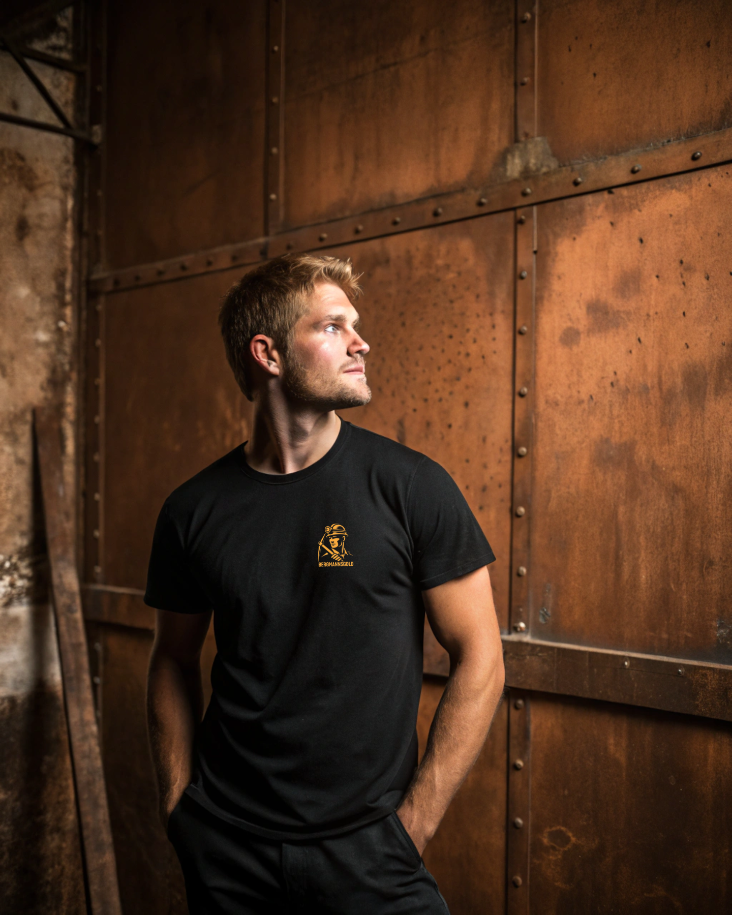 T-Shirt Herren KUMPELHERZ schwarz