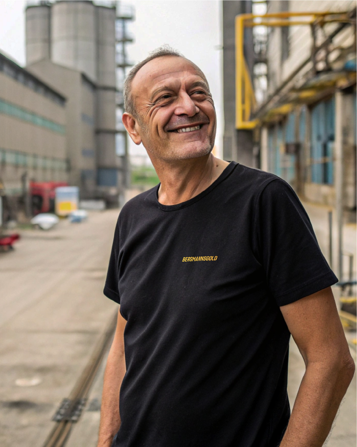 T-Shirt Herren NOSTALGIE schwarz