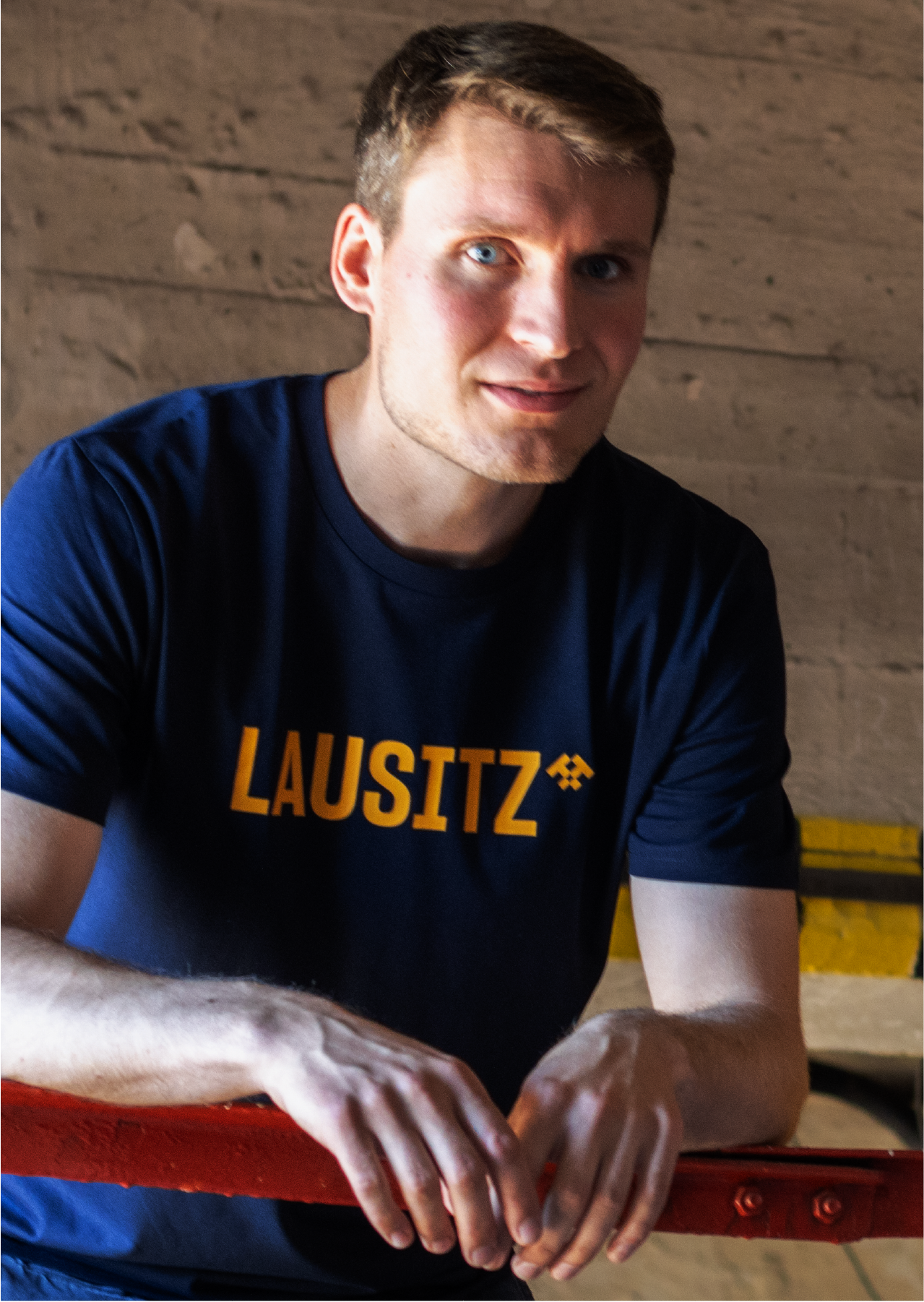 T-Shirt Herren LAUSITZ navy blau