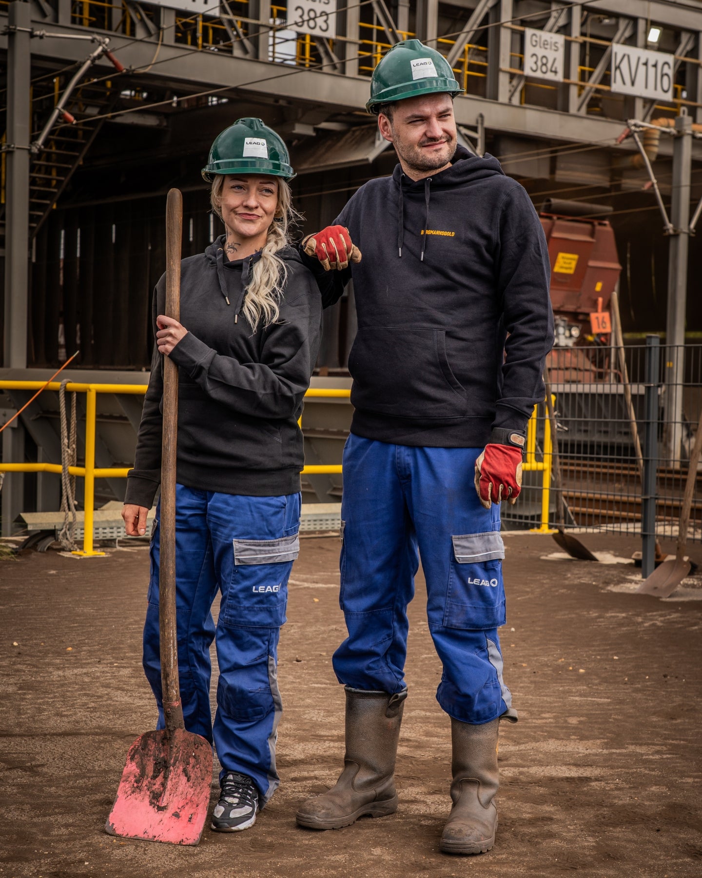 Hoodie MINING unisex schwarz