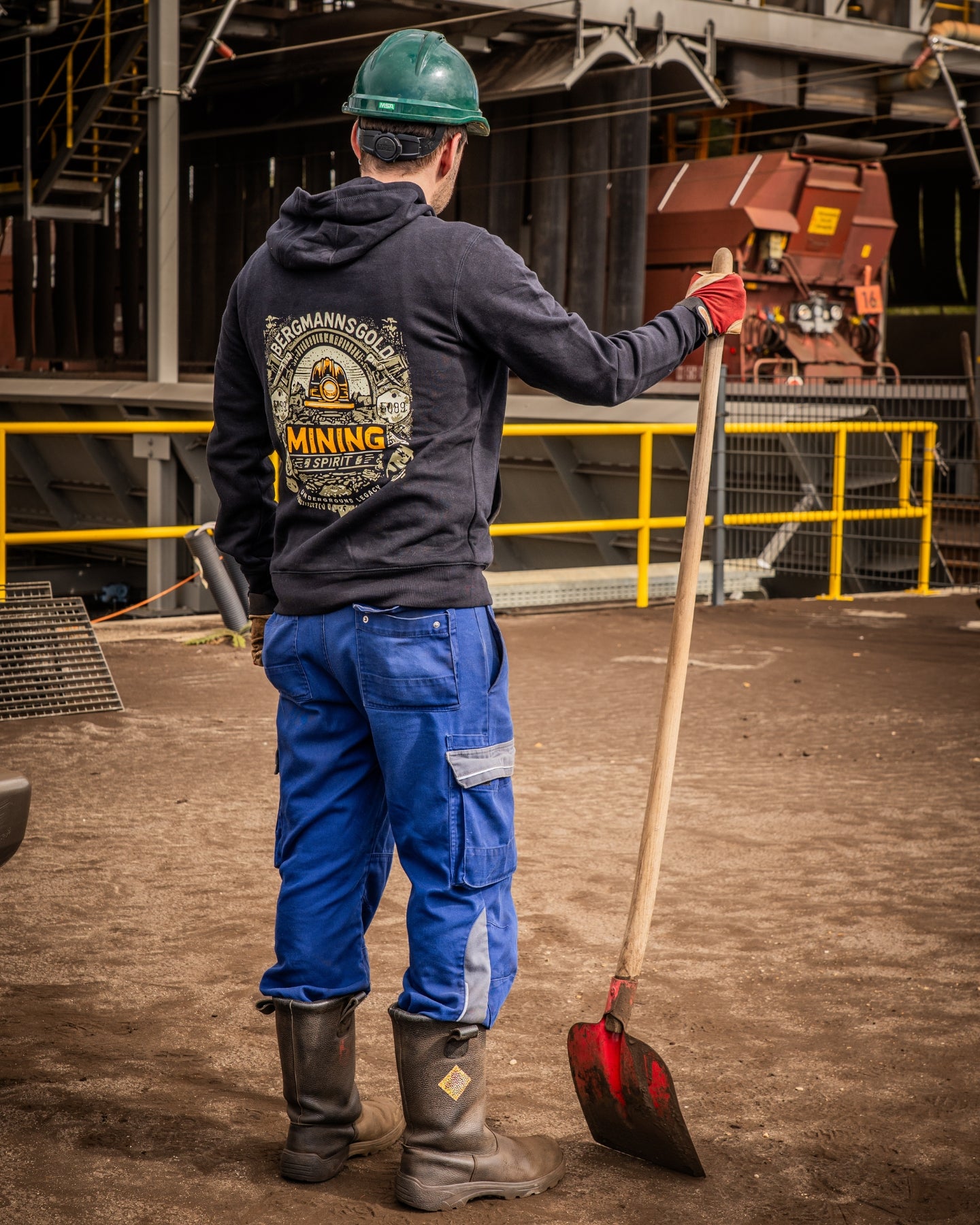 Hoodie MINING unisex schwarz