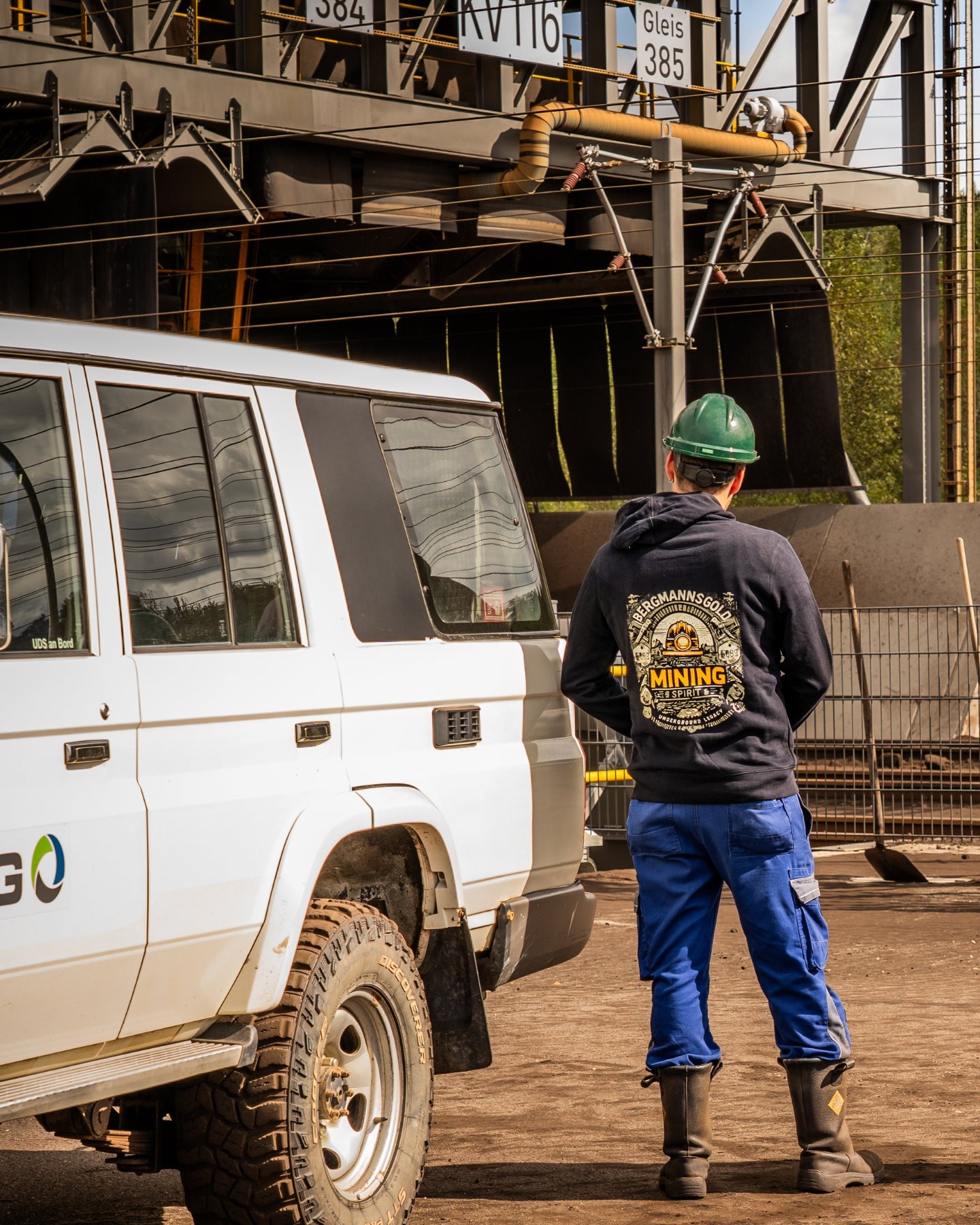 Hoodie MINING unisex schwarz