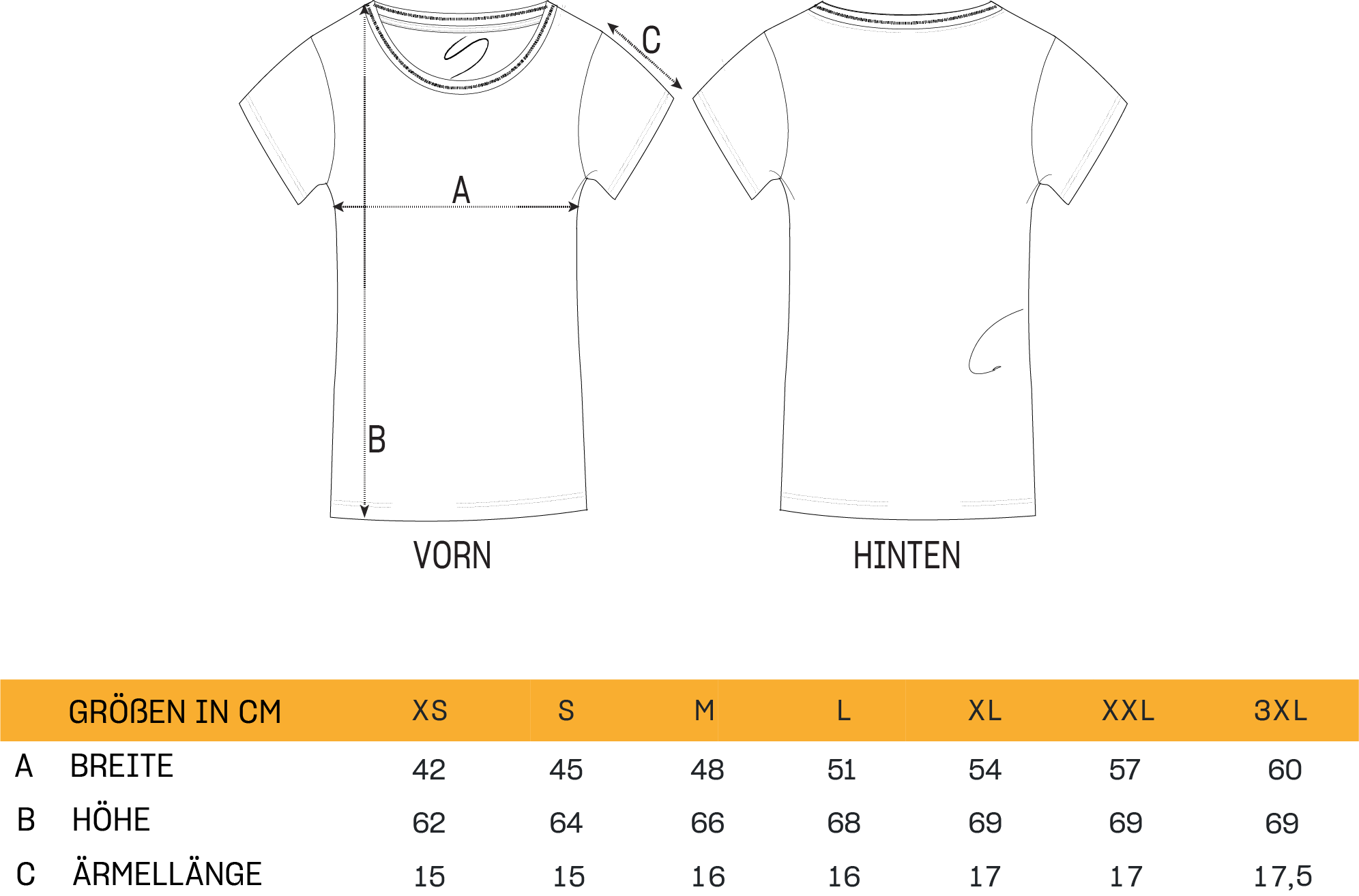 T-Shirt Damen WERTE schwarz