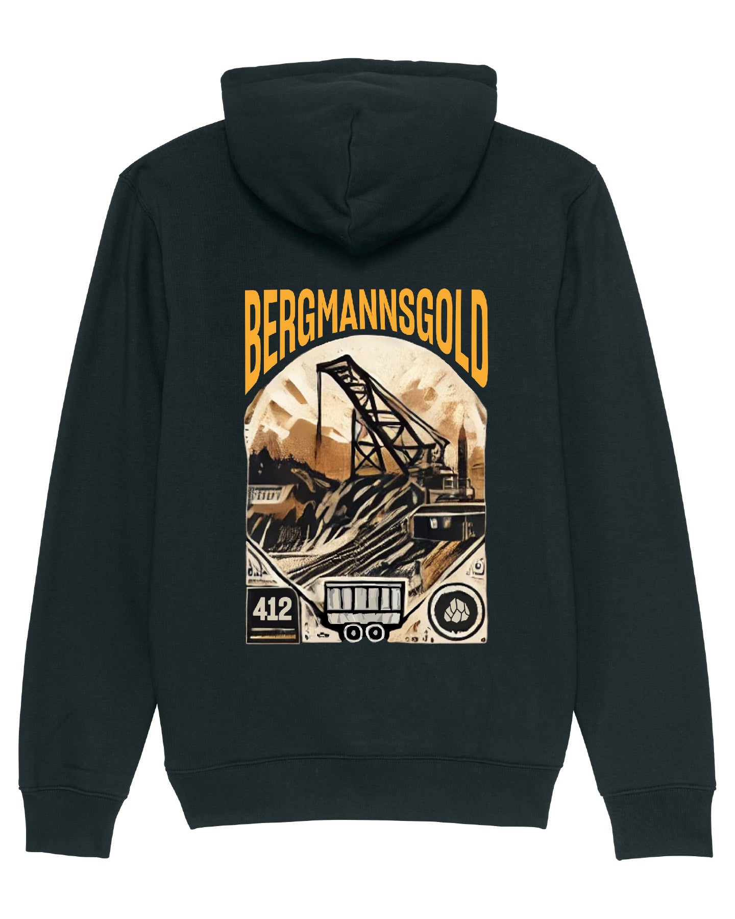 Hoodie NOSTALGIE unisex schwarz