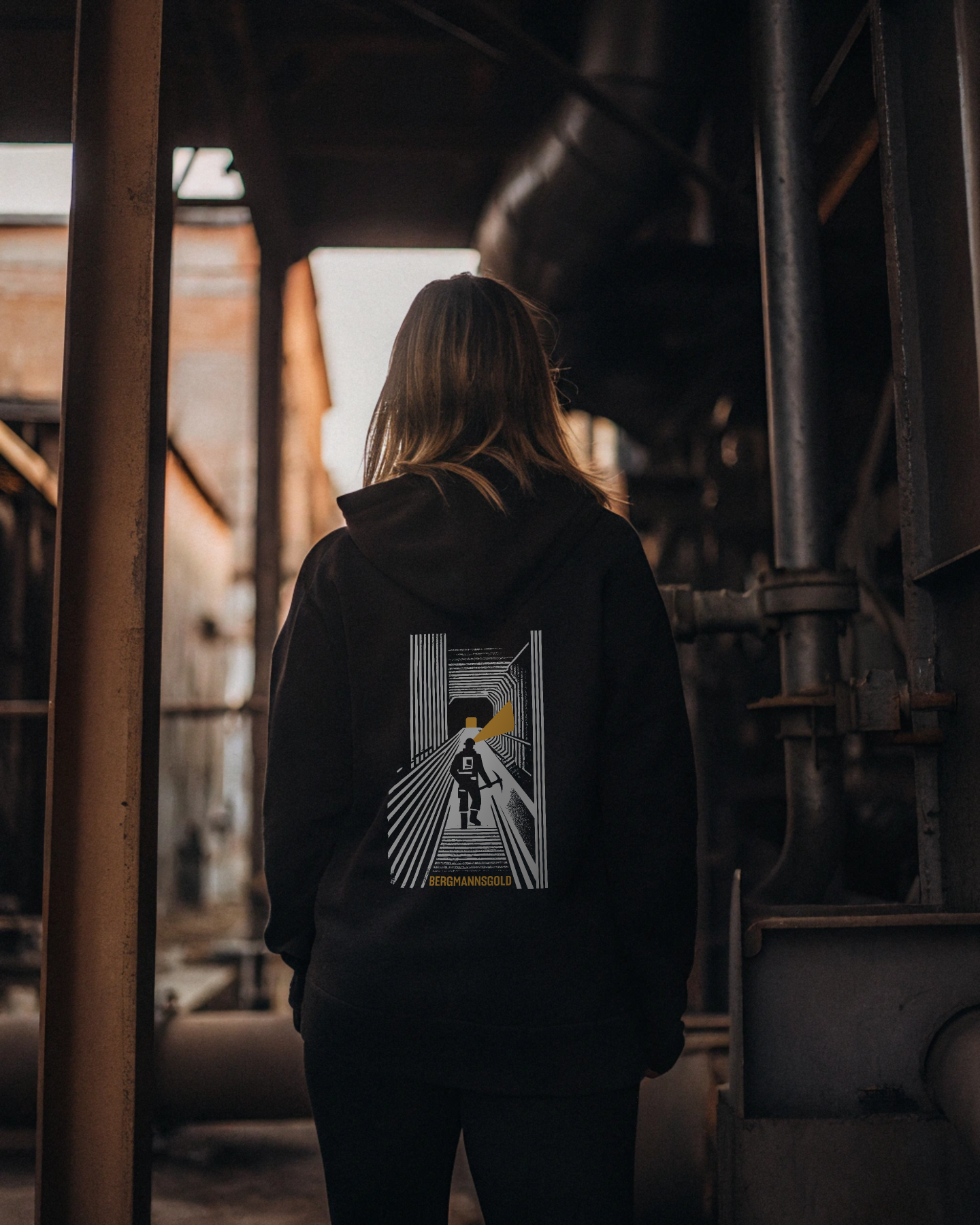 Hoodie STOLLEN unisex schwarz