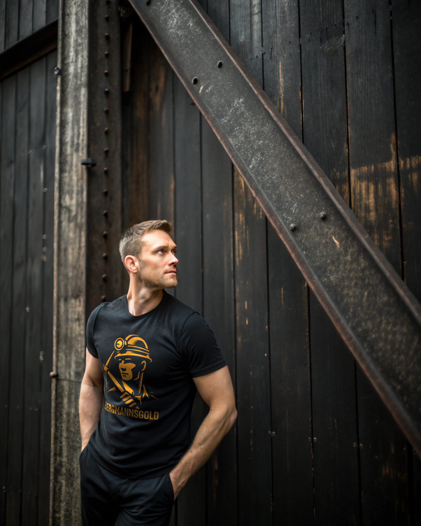 T-Shirt Herren KUMPELSTOLZ schwarz