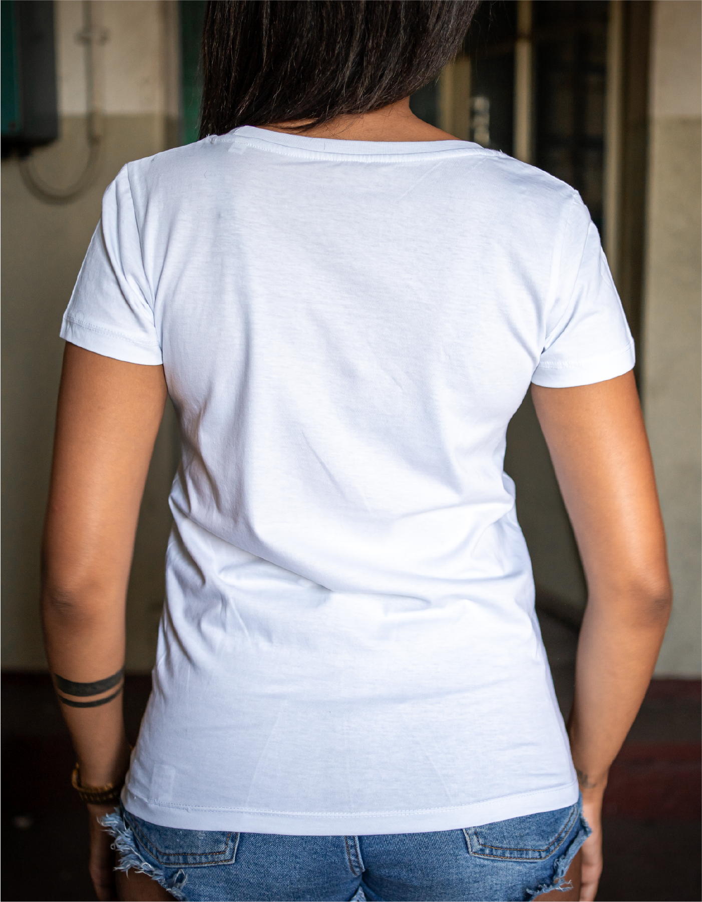 T-Shirt Damen WERTE schwarz