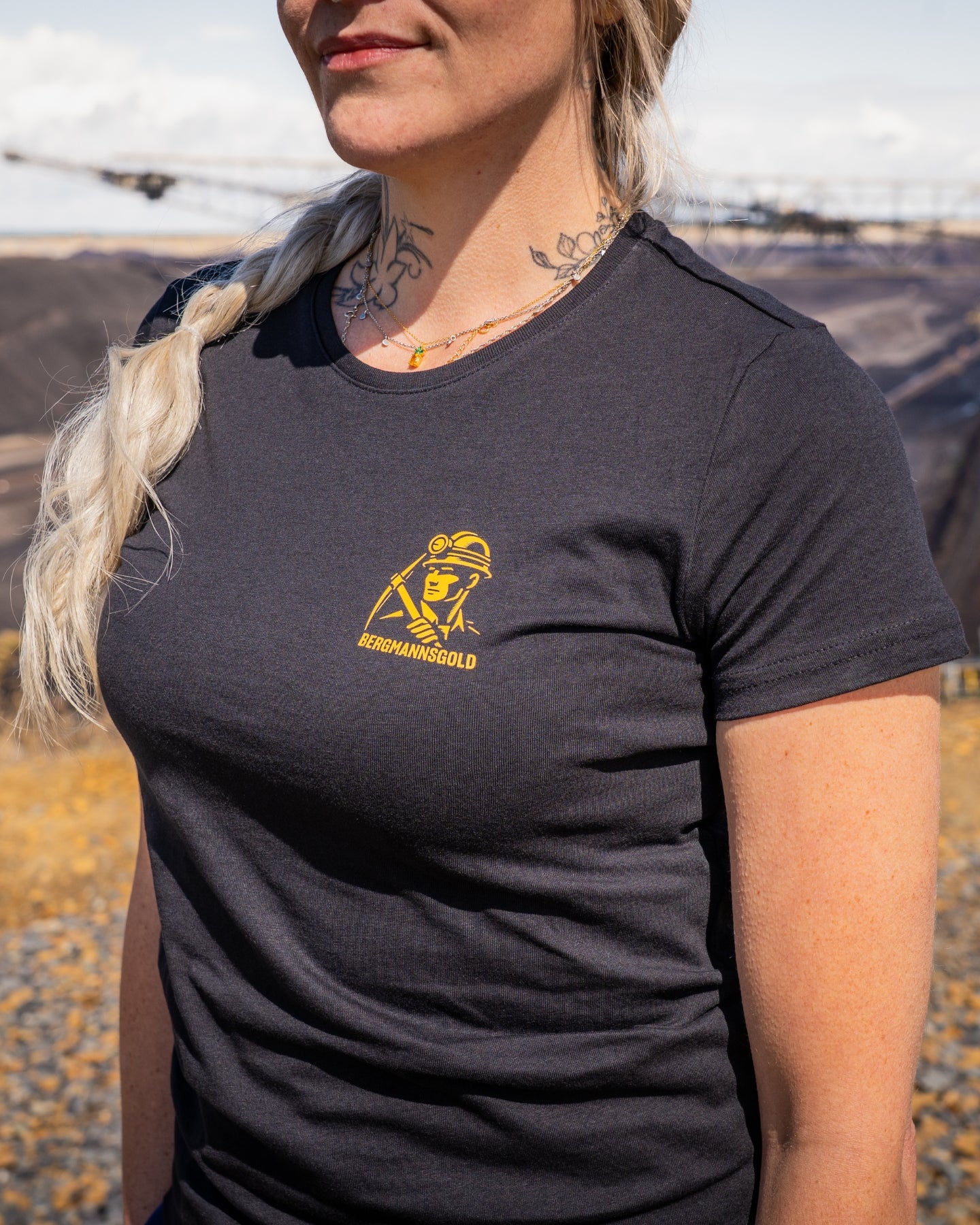 T-Shirt Damen KUMPELHERZ schwarz