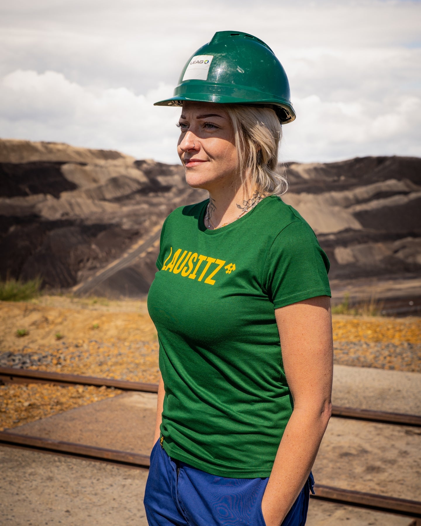 T-Shirt Damen LAUSITZ grün