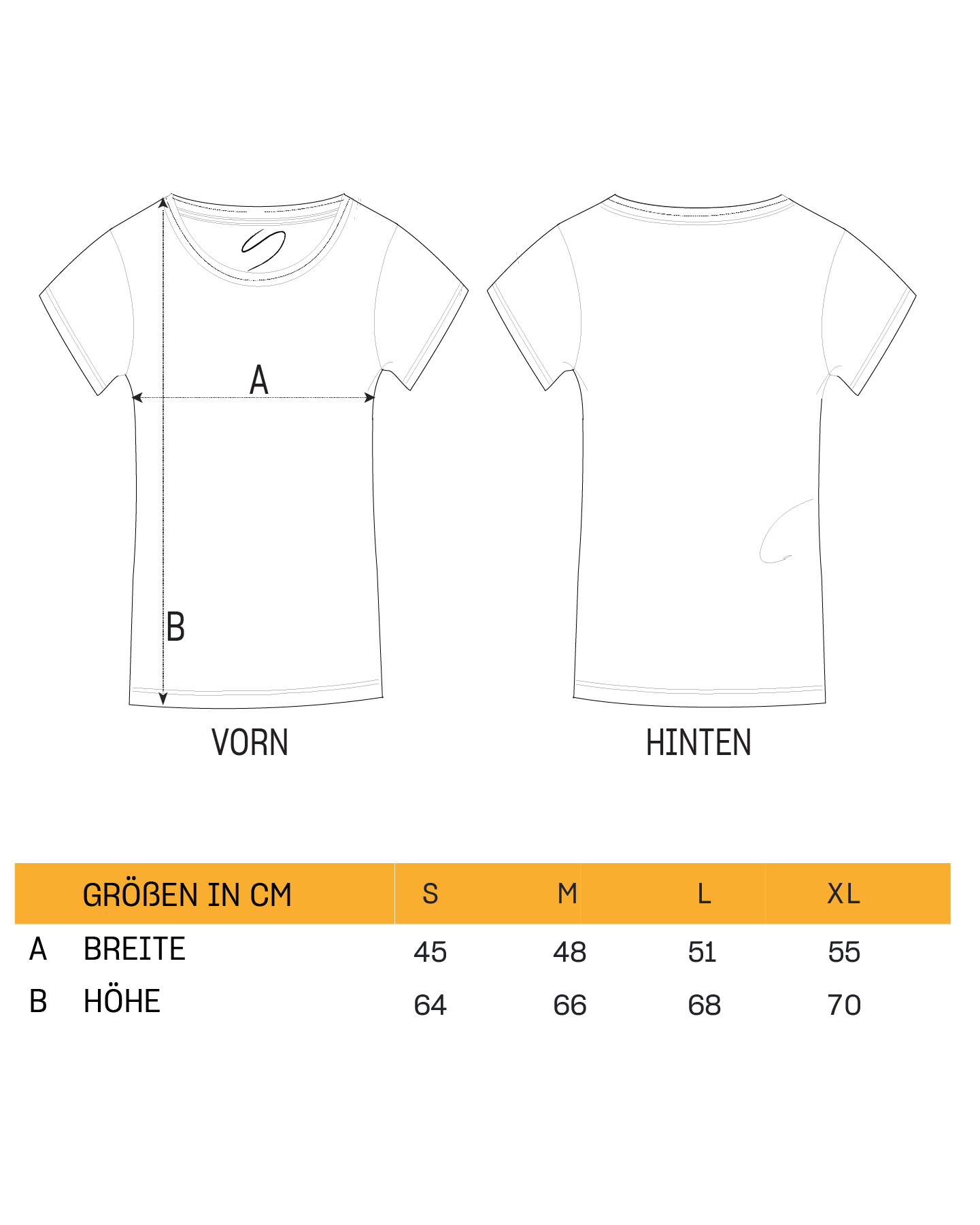 T-Shirt Damen STOLLEN schwarz