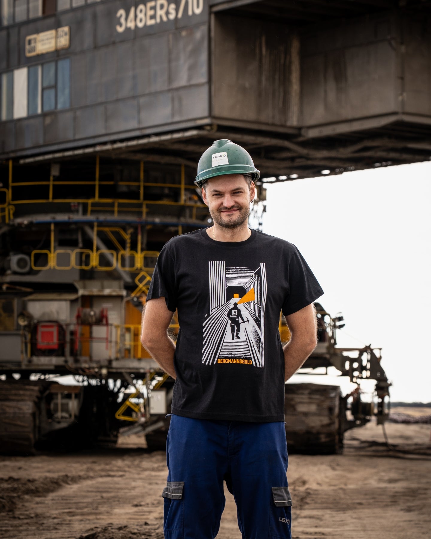 T-Shirt Herren STOLLEN schwarz