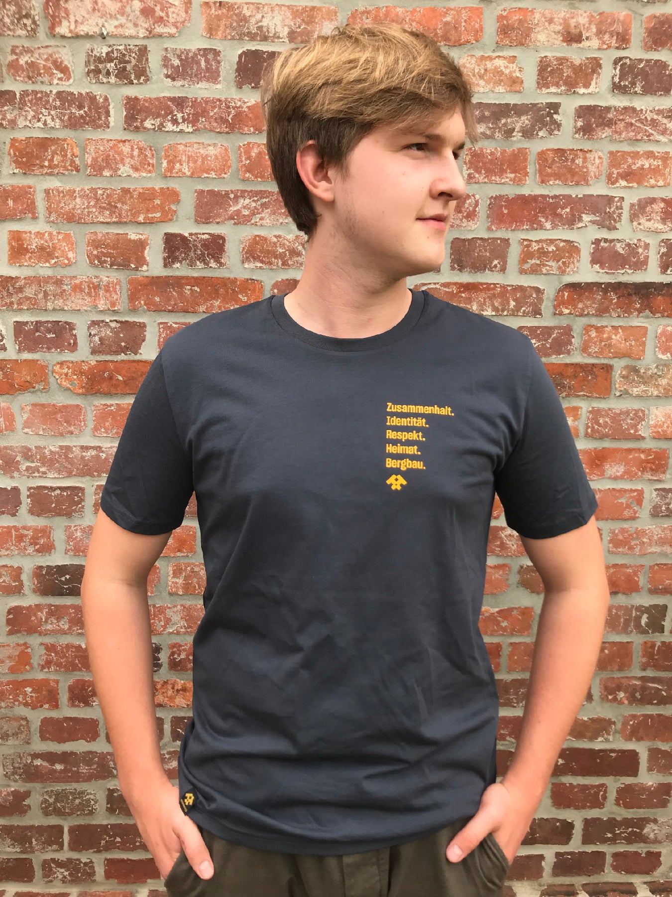 T-Shirt Herren WERTE grau