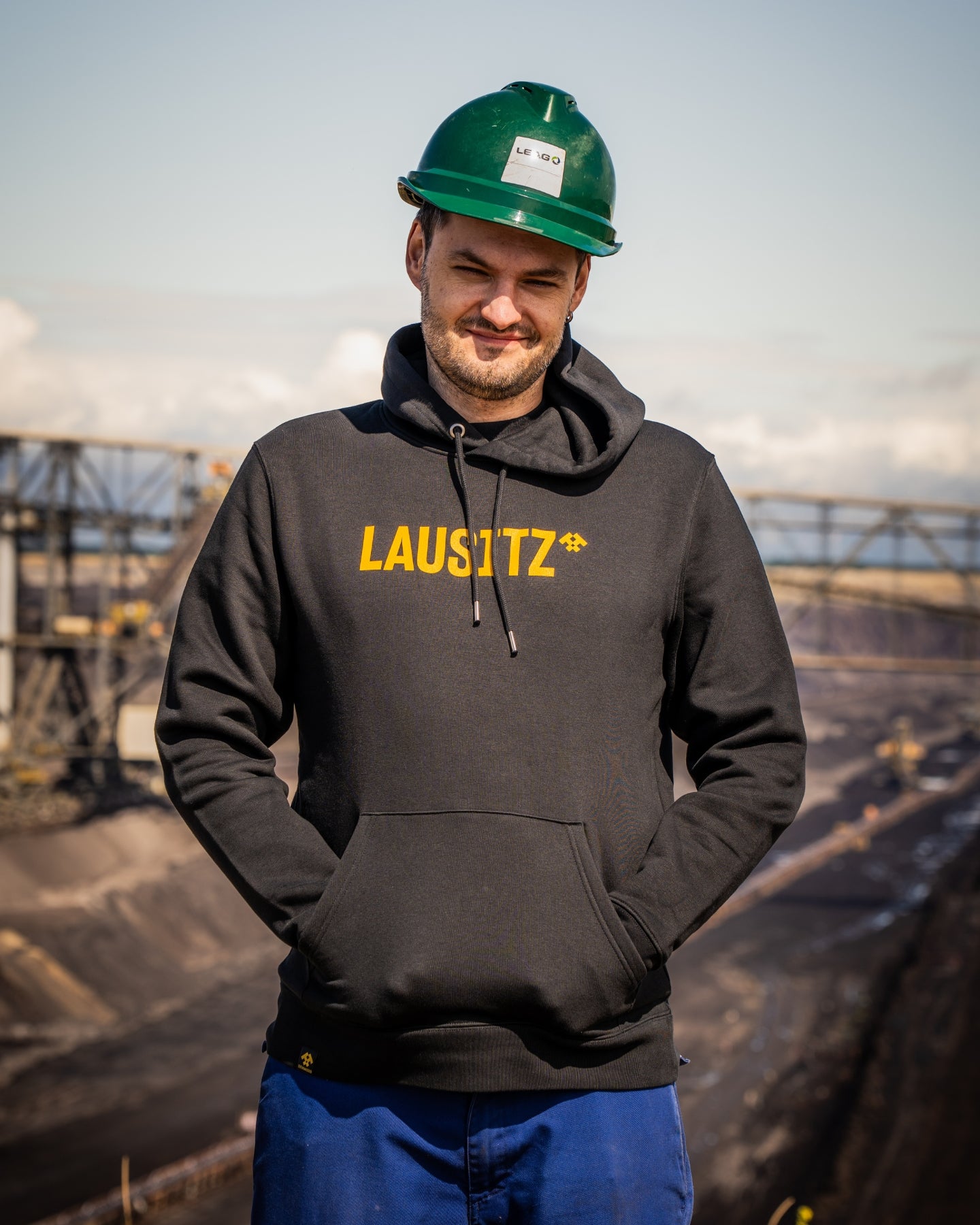 Hoodie LAUSITZ unisex schwarz