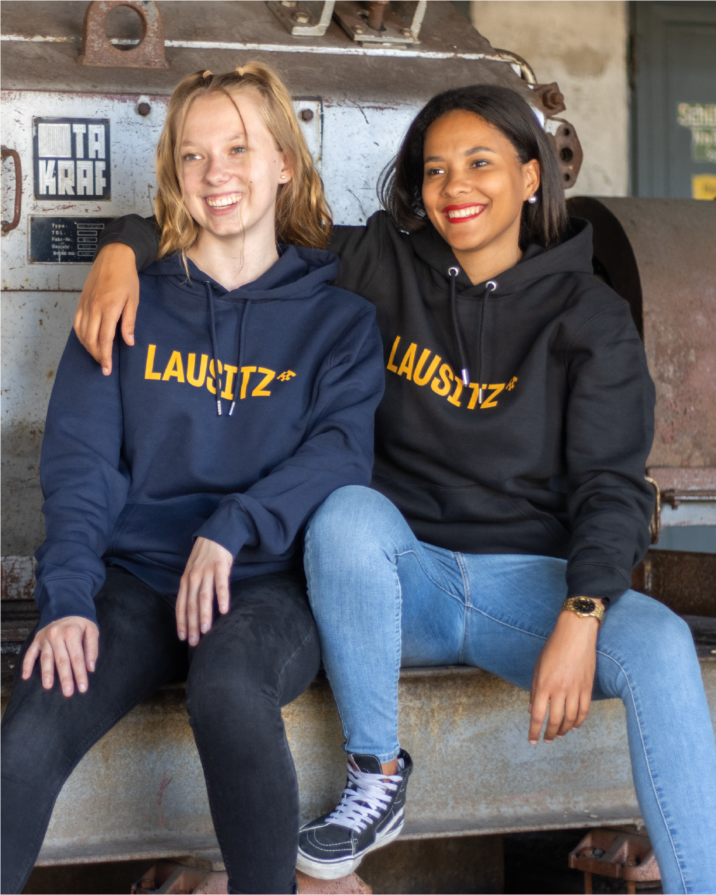 Hoodie LAUSITZ unisex schwarz
