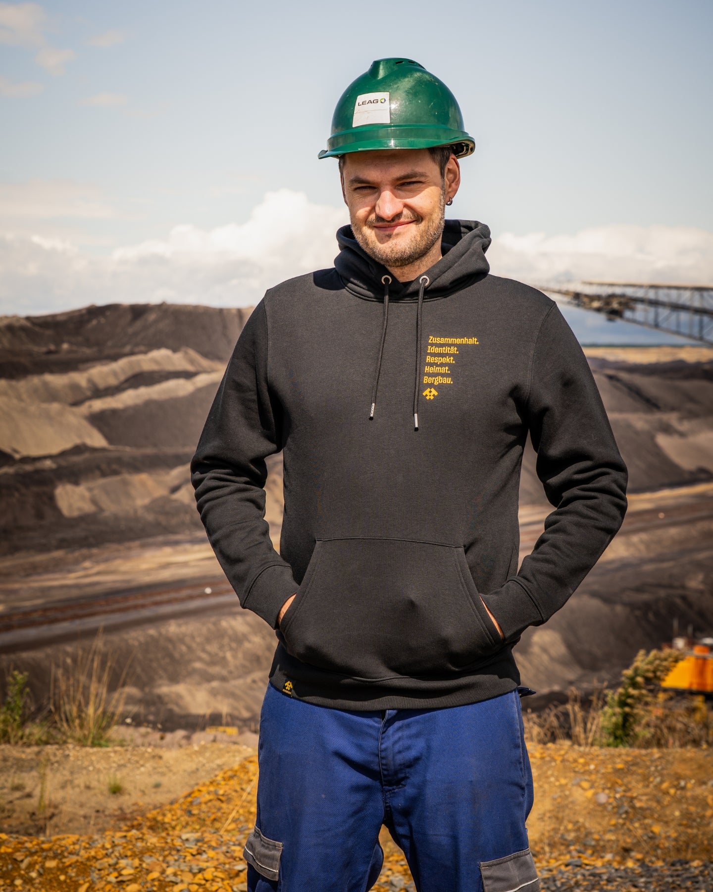 Hoodie WERTE schwarz unisex