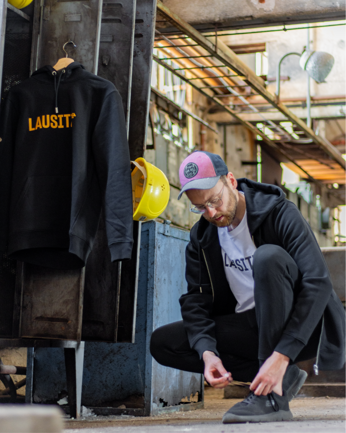 Hoodie LAUSITZ unisex schwarz