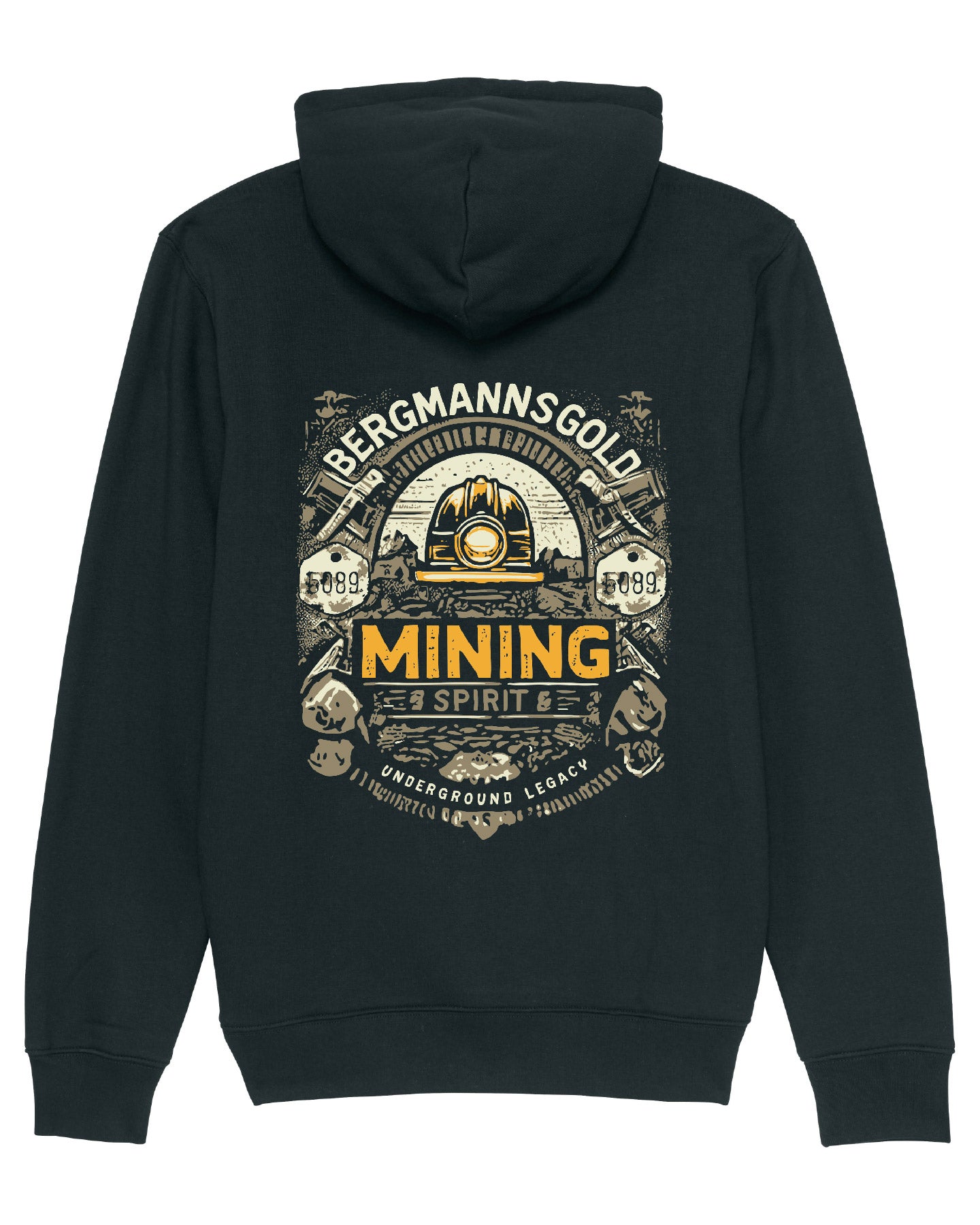 Hoodie MINING unisex schwarz