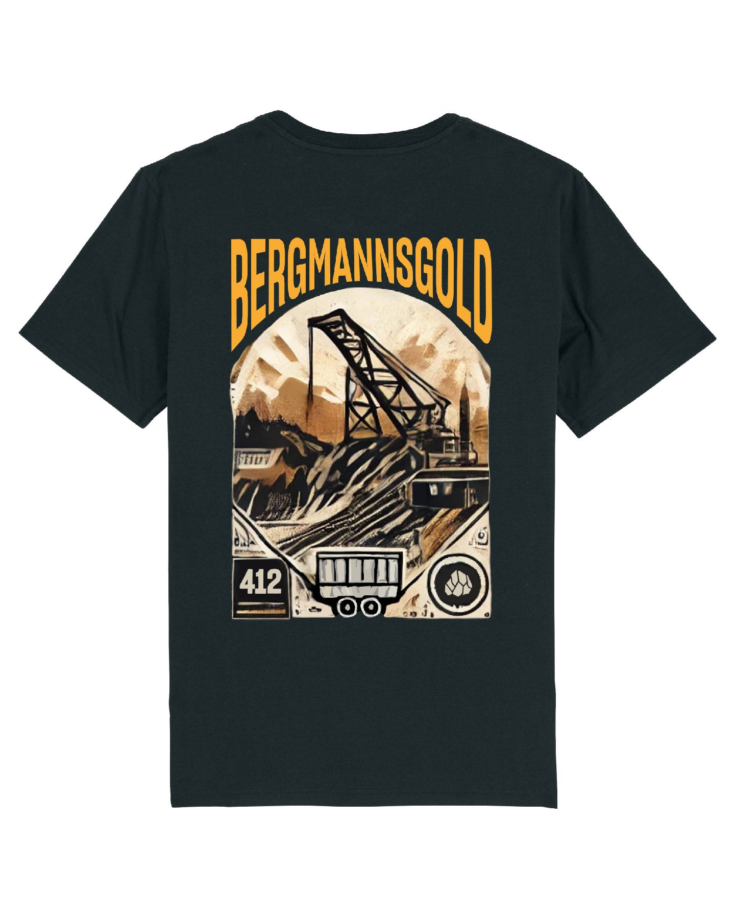 T-Shirt Herren NOSTALGIE schwarz