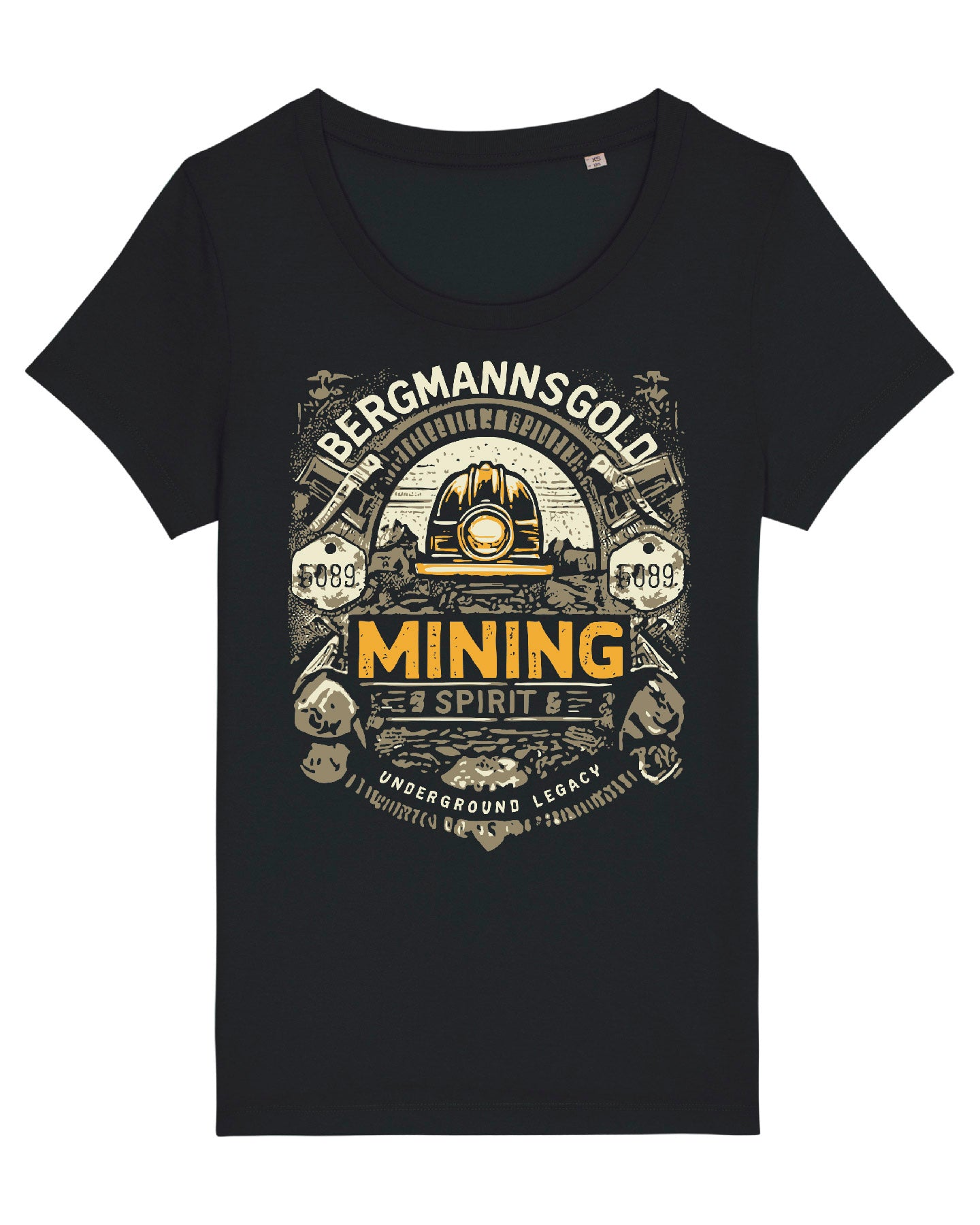 T-Shirt Damen MINING schwarz
