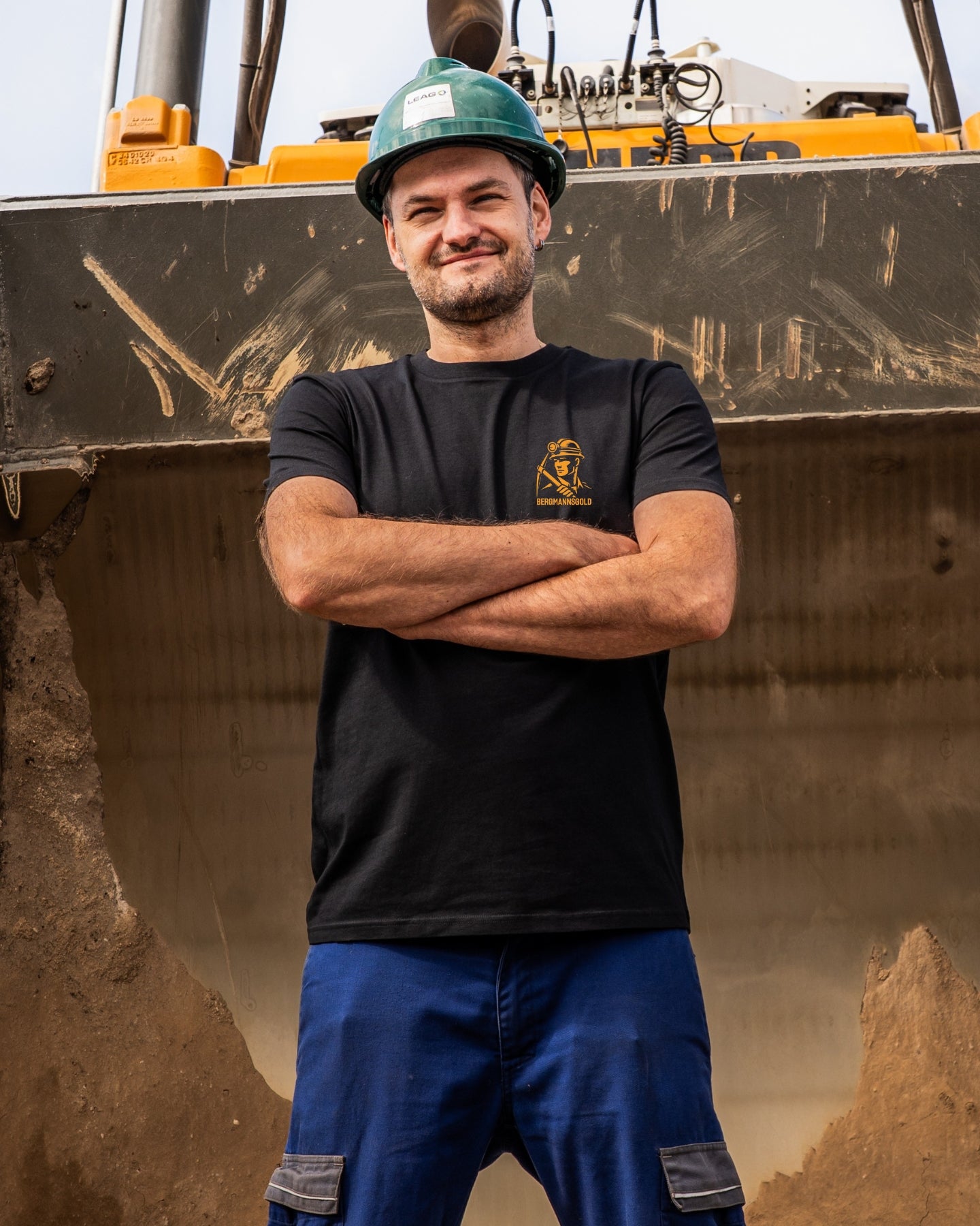 T-Shirt Herren KUMPELHERZ schwarz