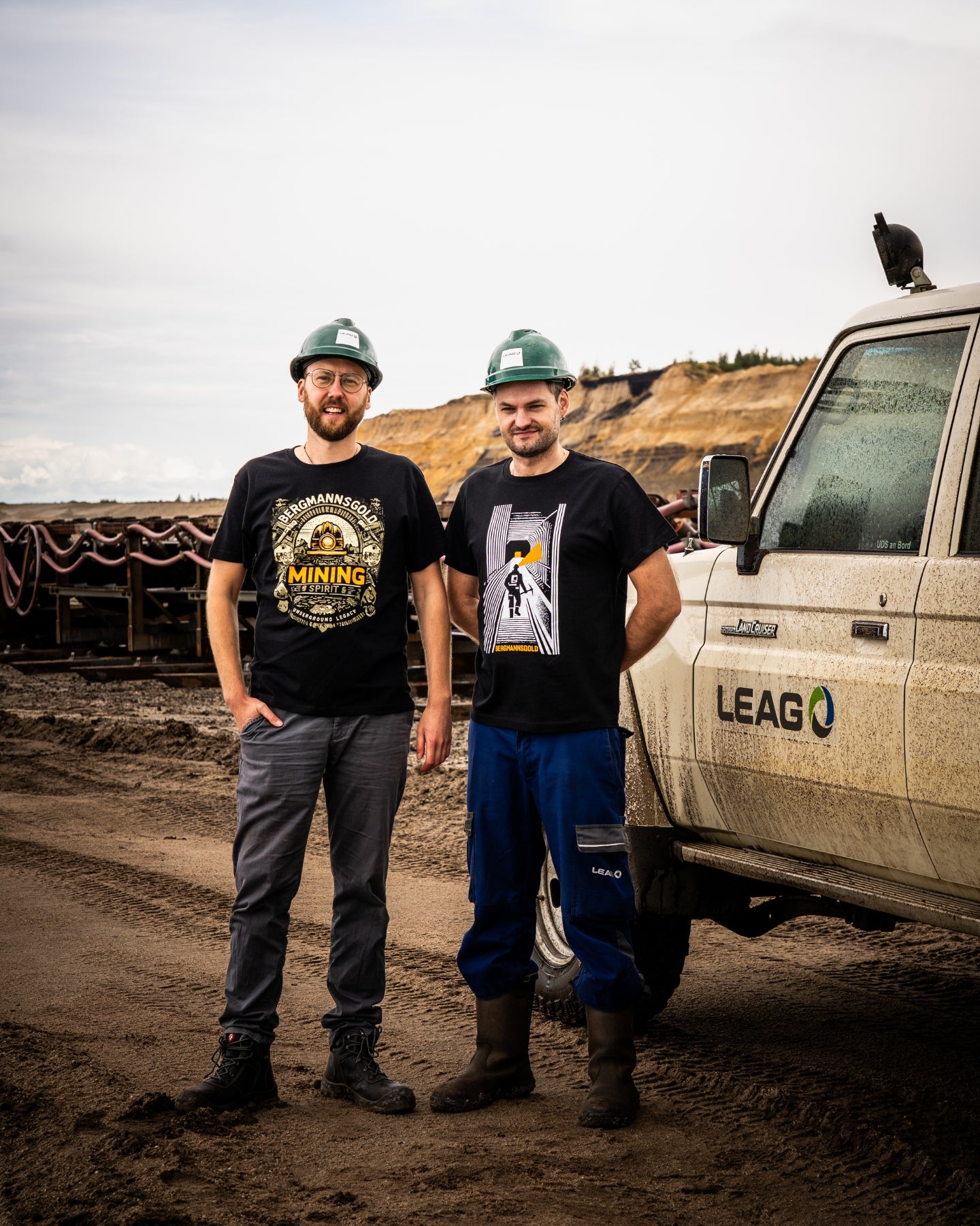 T-Shirt Herren MINING schwarz