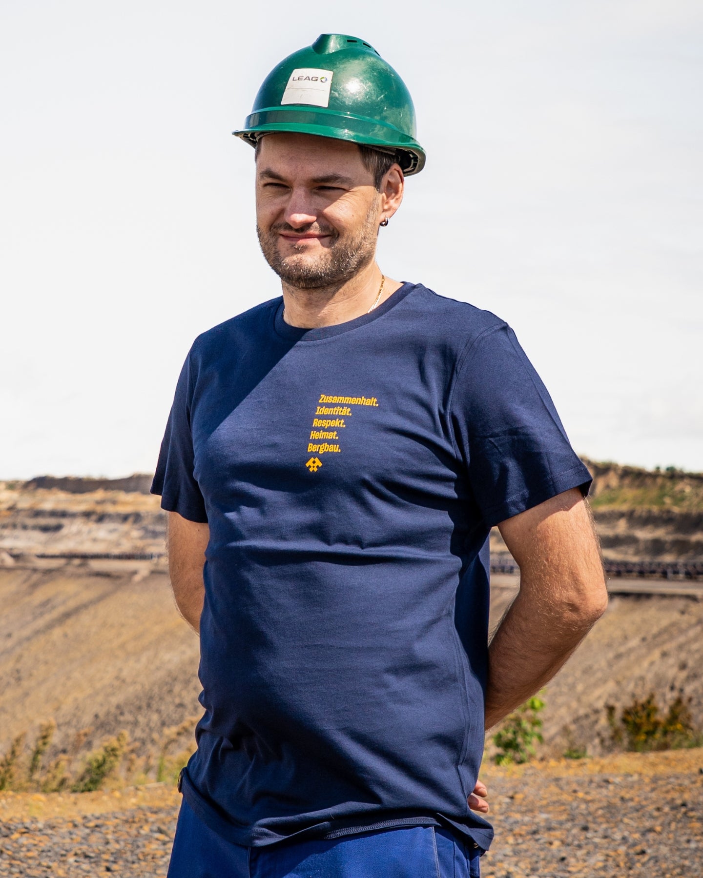 T-Shirt Herren WERTE blau