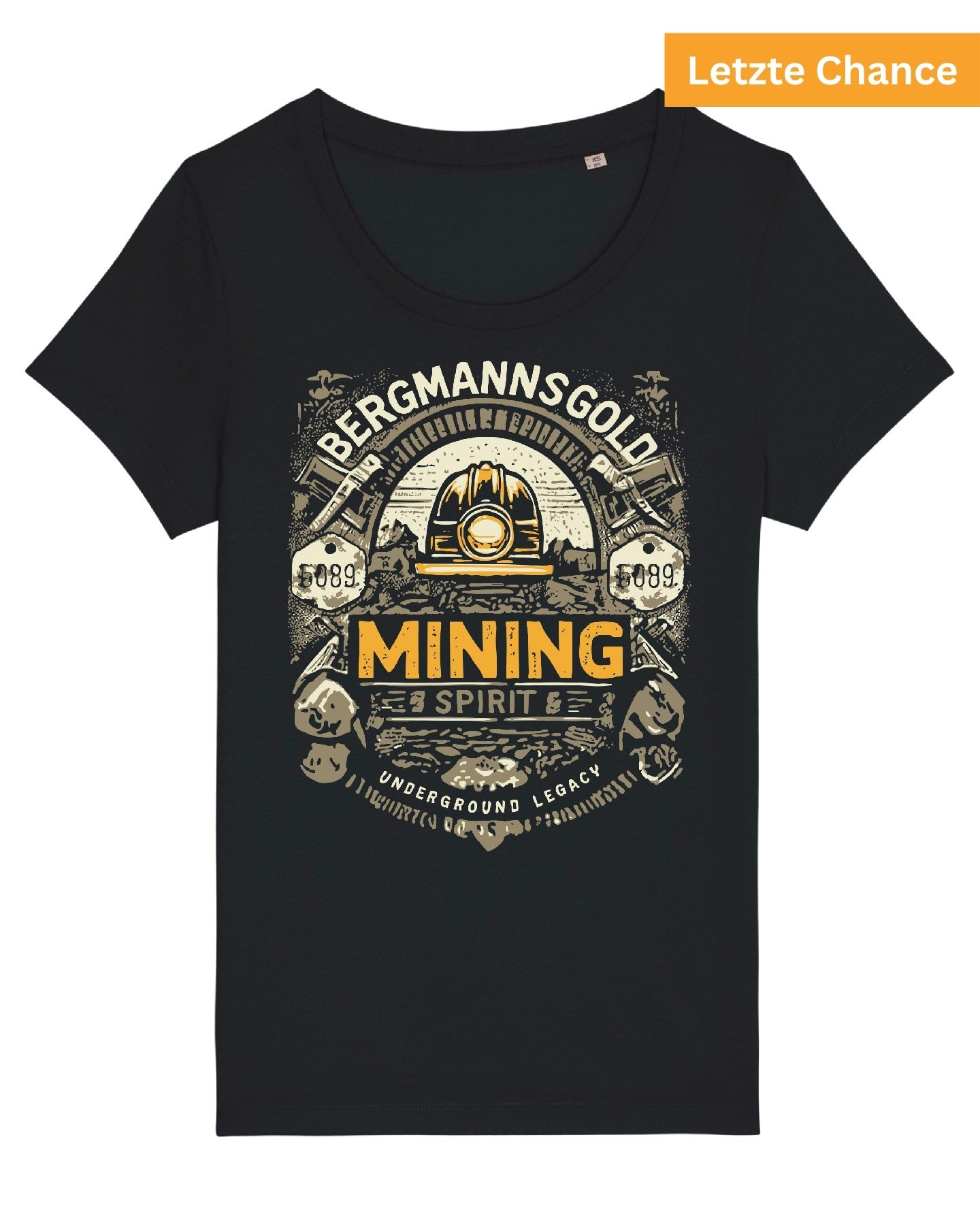 T-Shirt Damen MINING schwarz