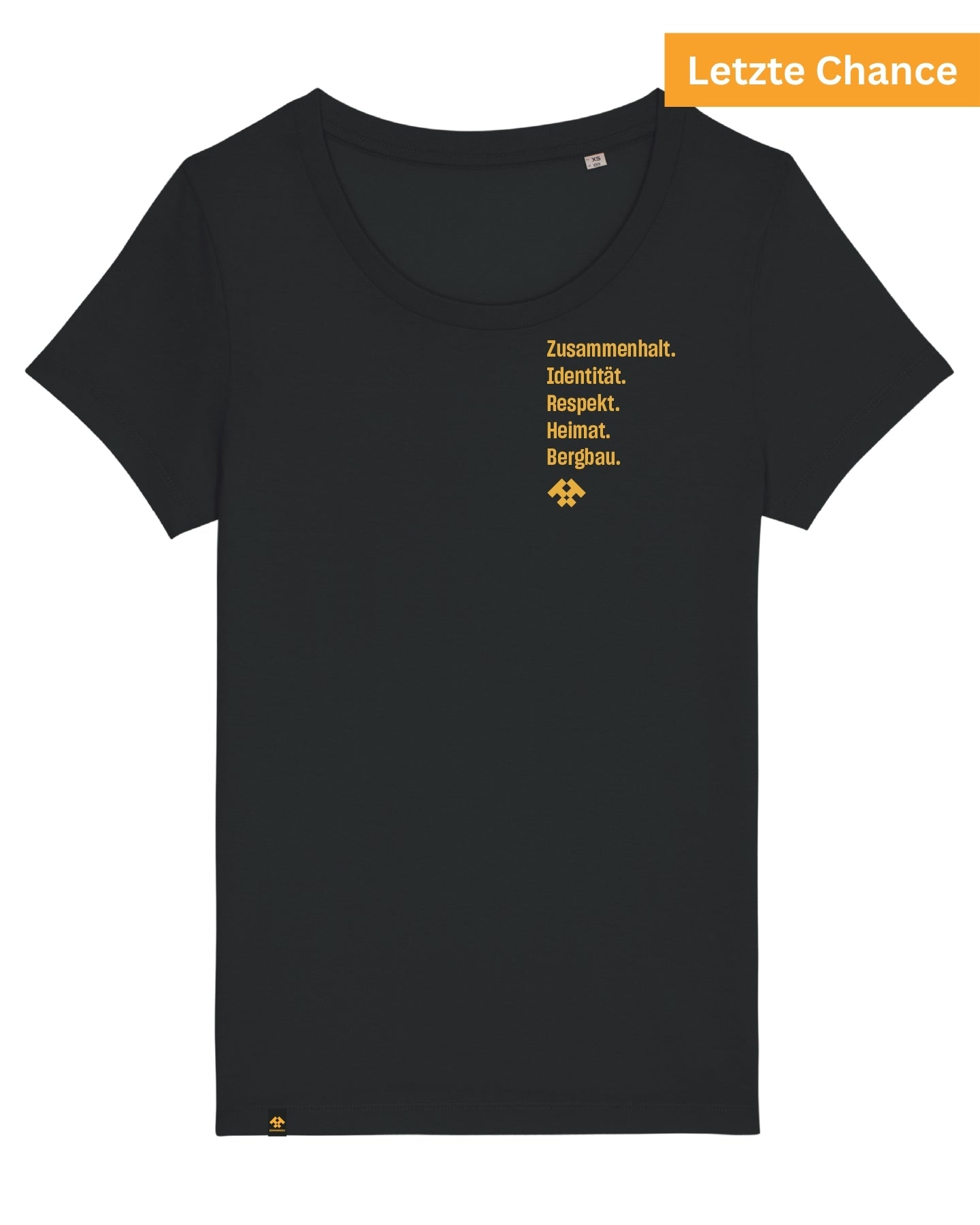 T-Shirt Damen WERTE schwarz