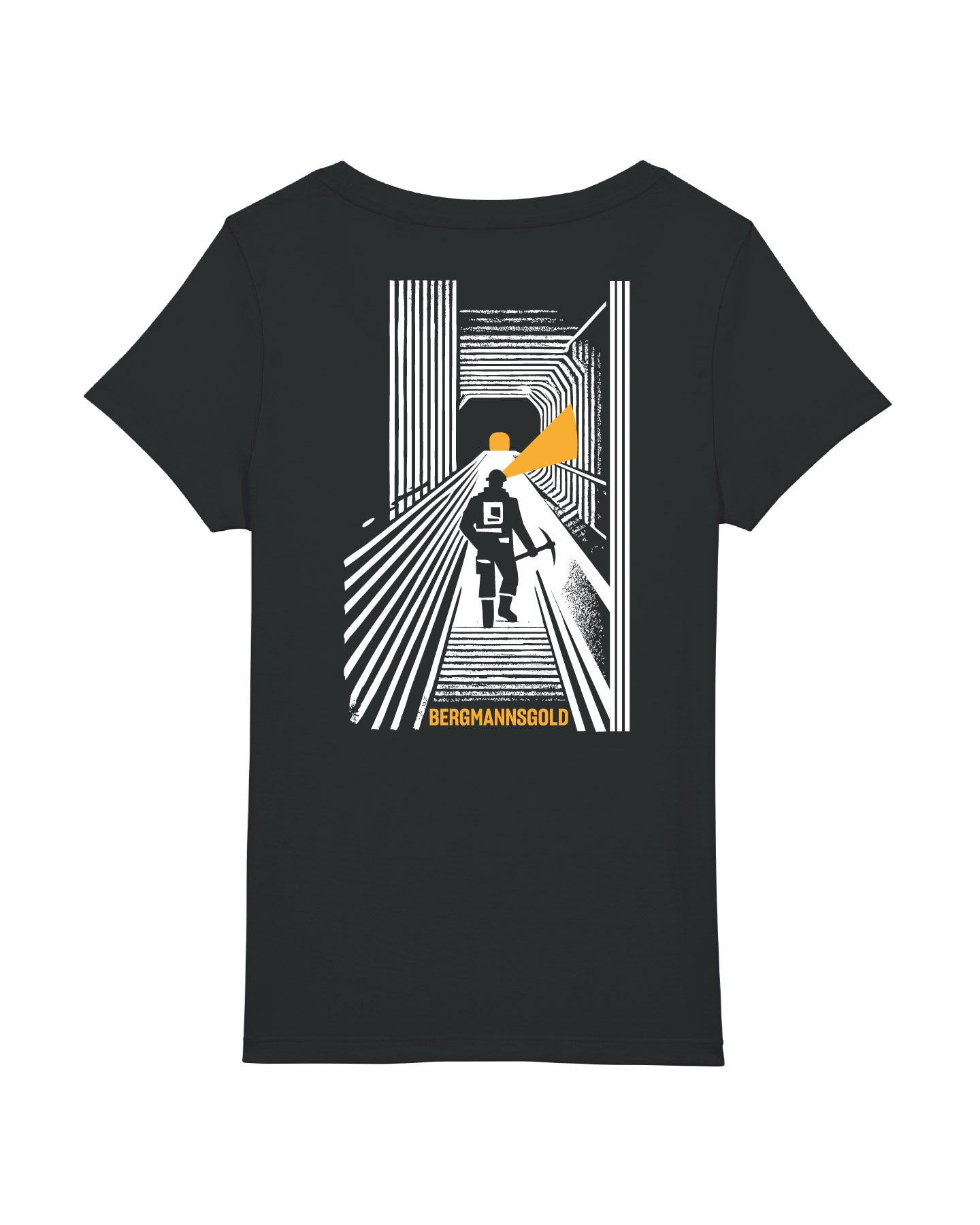 T-Shirt Damen STOLLEN schwarz