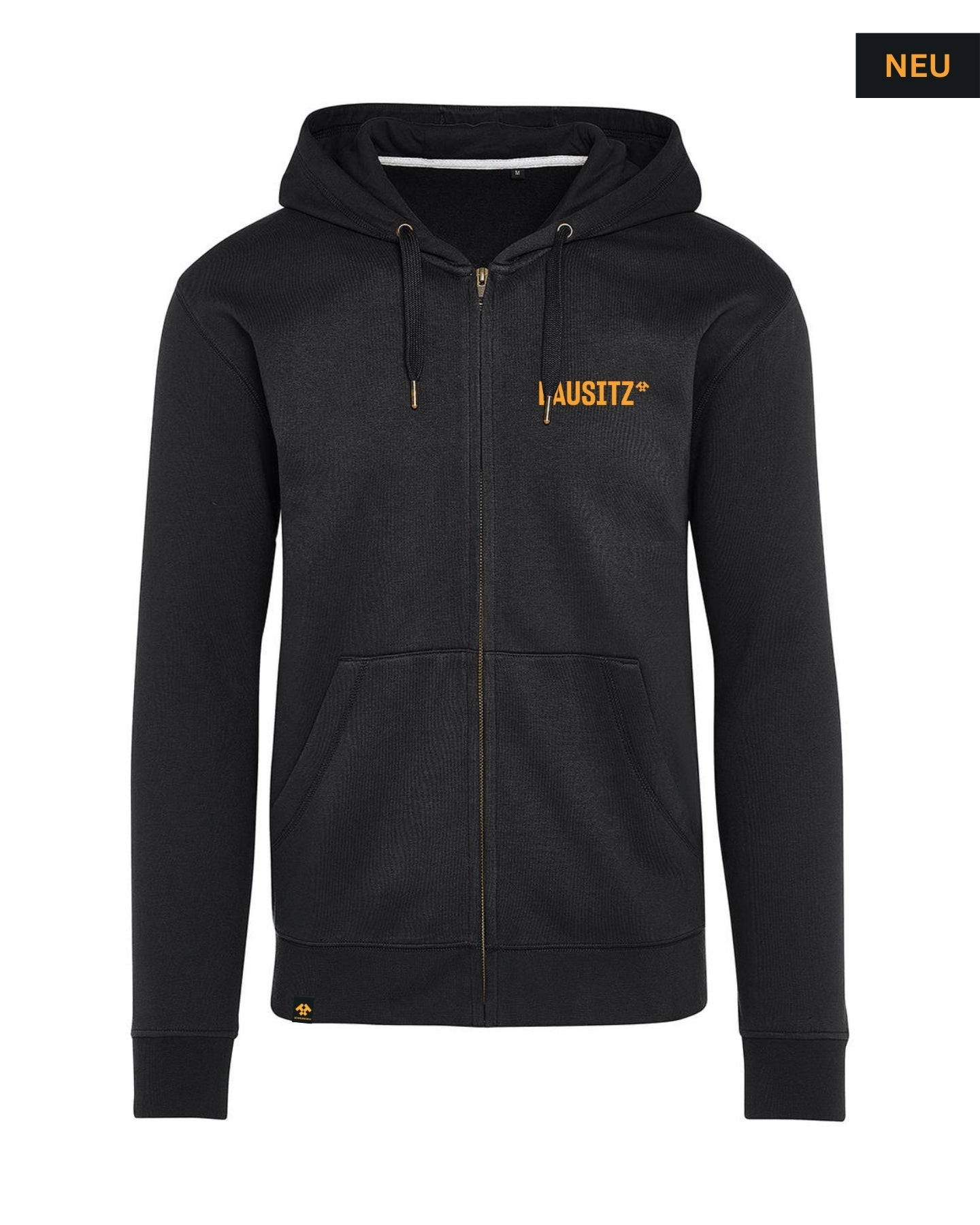 Zip-Up Hoodie LAUSITZ Stick schwarz